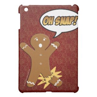 Oh Snap Funny Gingerbread Man iPad Mini Covers