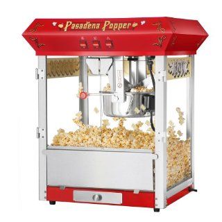 Great Northern Popcorn Red Pasadena 8 Ounce Bar Style Antique Popcorn Machine Kitchen & Dining