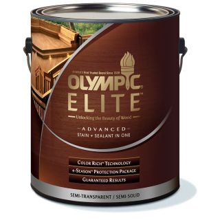 Olympic 120 fl oz Brown Base Semi Transparent Exterior Stain