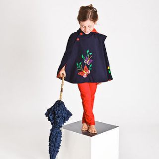 hand embroidered butterfly cape by mi mariposa