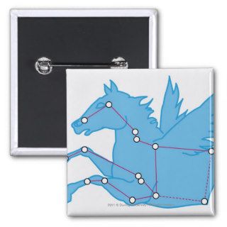 Illustration of Pegasus constellation Pins