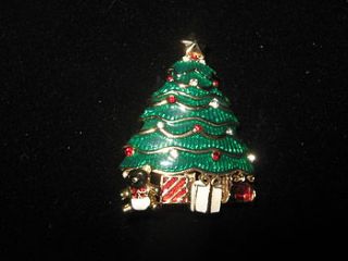 vintage 1980's monet christmas brooch by maison ami