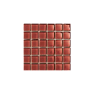 American Olean Legacy Glass Auburn Glass Mosaic Square Indoor/Outdoor Wall Tile (Common 12 in x 12 in; Actual 11.87 in x 11.87 in)