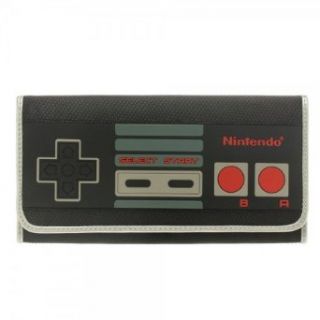 Nintendo Controller Tri Fold Checkbook Wallet Clothing