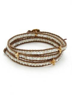 Mother Of Pearl Dragonfly Wrap Bracelet by Chan Luu