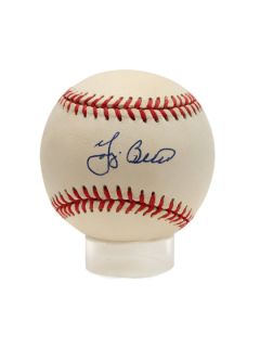 Yogi Berra Signed Baseball by Brigandi Coins and Collectibles