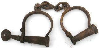 Antique Reproduction Cast Iron Handcuffs Kitchen & Dining