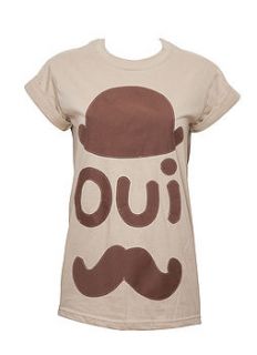 french moustache t shirt stone by not for ponies