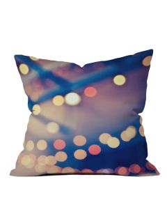 Shannon Clark Pretty Lights Throw Pillow by DENY Designs