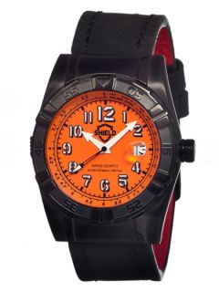 Mens Orange Dial Divers Watch by SHIELD WATCHES