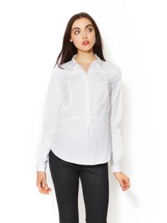 Poplin Button Front Blouse by Faith Connexion