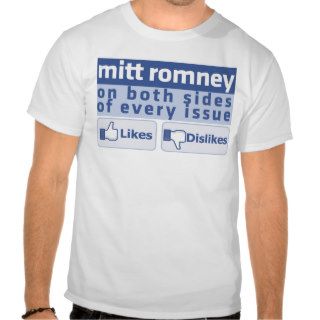 Anti Mitt Romney   Facebook Like And Dislike T Shirts