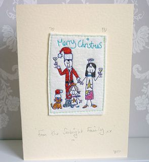 personalised christmas card by seabright designs