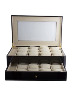 Large Black Wood Watch Case & Display Box by Steinhausen
