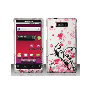 Motorola Triumph WX435 (Virgin Mobile) Pink Vines Design Hard Case Snap On Protector Cover + Free Magic Soil Crystal Gift Cell Phones & Accessories