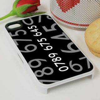 personalised 'your number' case for iphone by a type of design