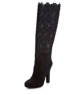 Macrame Suede High Boot by Dolce & Gabbana