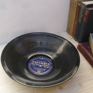 large vinyl record bowl lp's by vinyl village