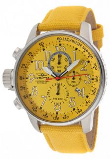Invicta 11524  Watches,Mens I Force Chronograph Yellow Dial Yellow Rifle, Chronograph Invicta Quartz Watches