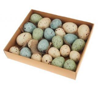 24 Piece Decorative Speckled Eggs by Valerie —