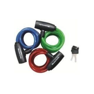 Bicycle Cable Lock with Key   3 Ft.   Colors May Vary  Cable Bike Locks  Sports & Outdoors