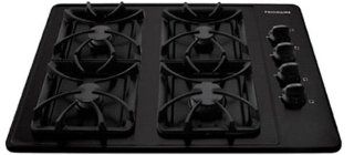 Frigidaire FFGC3015L 30" Gas Cooktop with Sealed Gas Burners and Electronic Pilotless Ignition, Black Kitchen & Dining
