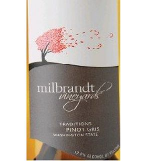 2012 Milbrandt Traditions Columbia Valley Pinot Gris 750ml Wine