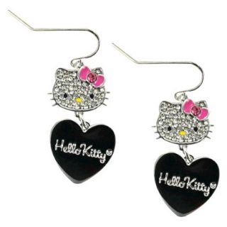 Hello Kitty Drop Earrings   Silver