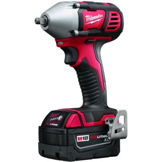 Milwaukee M18 Cordless Compact Impact Wrench Kit — 3/8in. Friction Ring Anvil, 18 Volt, Model# 2658-22  Impact Wrenches