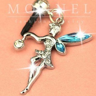 Ip451 Cute Tinkerbell Angel Fairy Anti Dust Plug Cover Charm for Iphone Android Cell Phones & Accessories