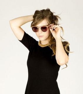 retro style wooden sunglasses by moat house gifts