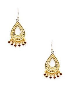 Flores Gold Teardrop Chandelier Earrings by Anna Beck Jewelry