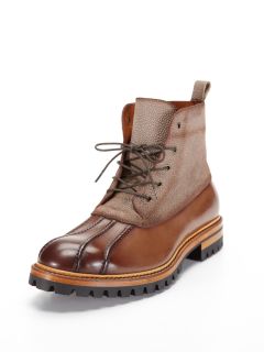 Leather Textured Duck Boot by Antonio Maurizi