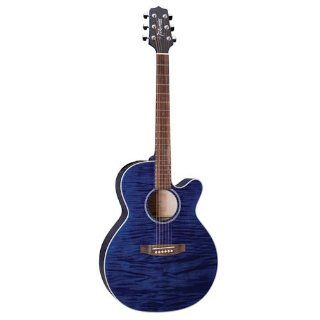 Takamine G Series EG440CSTBY NEX Acoustic Electric Guitar, Transparent Blue Musical Instruments