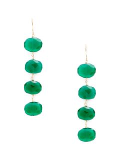 Green Onyx Multi Drop Earrings by Alanna Bess Jewelry