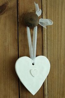 scented ceramic heart by lily and lime