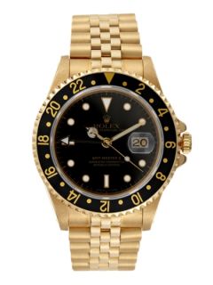 Rolex Gold GMT Master II Watch, 40mm by Rolex