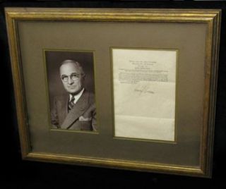 Joint Resolution of Congress authorizing the issuance of Gettysburg Address commemorative stamps signed by President Harry Truman Entertainment Collectibles