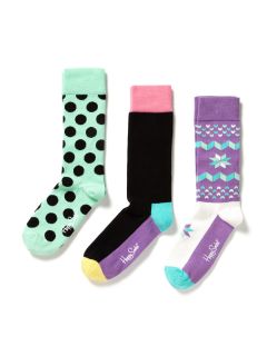 3 Pack Cotton Socks by Happy Socks