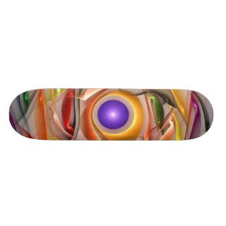 'Light Flame Abstract 258' skateboard deck