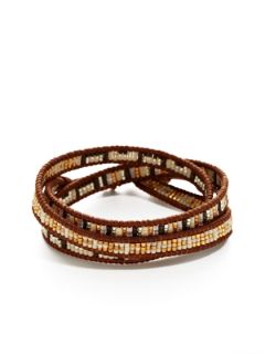 Gold & Silver Bead Wrap Bracelet by Chan Luu