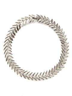 Silver Wreath Collar Necklace by Giles & Brother