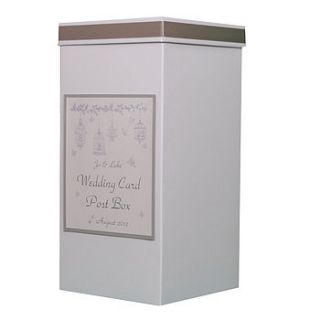 personalised heidi wedding post box by dreams to reality design ltd