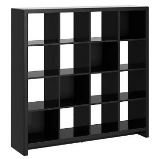 kathy ireland Office by Bush Furniture New York Skyline 16 Cube Bookcase/Room Divider, Modern Mocha   Panel Screens
