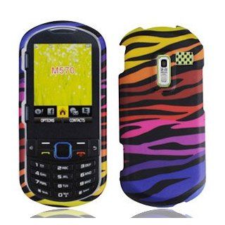 For Straight Talk Samsung R455c Accessory   Color Zebra Design Hard Case Cover + LF Screen Wiper Cell Phones & Accessories