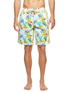 Ocean Turtle Floral Boardshorts by Vilebrequin