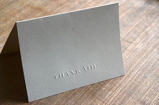 pack of 10 thank you cards by green ribbon