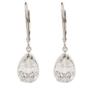 Diamonique 4 ct tw STar of Africa Pear Lever Back —