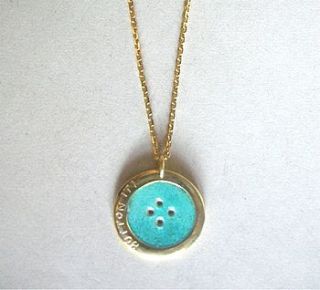 enamel button pendant by becca jewellery