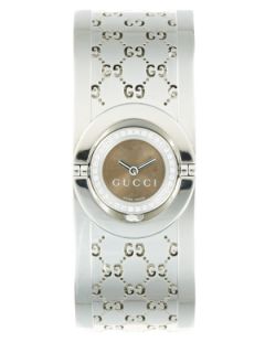 Gucci Twirl 112 Series Stainless Steel & Diamond Bangle Watch, 20mm by Gucci